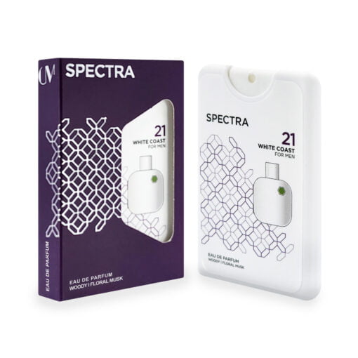 Spectra Pocket 021 White Coast Eau De Perfume For Men - 18ml Inspired by Lacoste L.12.12 Blanc