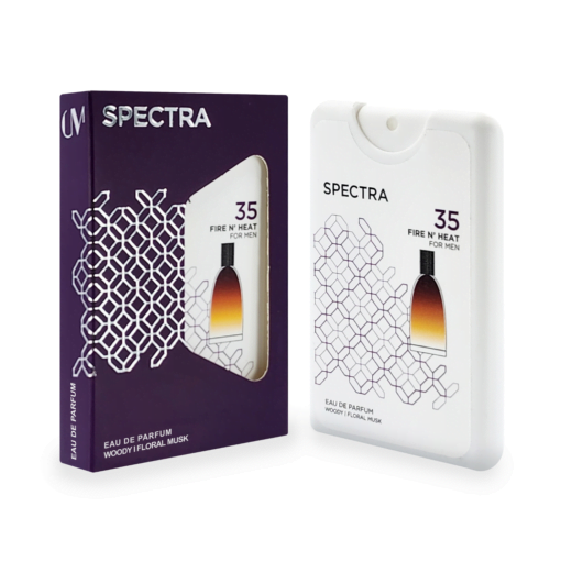 Spectra Pocket 035 Fire N’ Heat Eau De Parfum For Men – 18ml Inspired by: Dior Fahrenheit