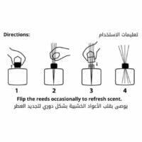 Instructions to use home and office reed diffuser in dubai