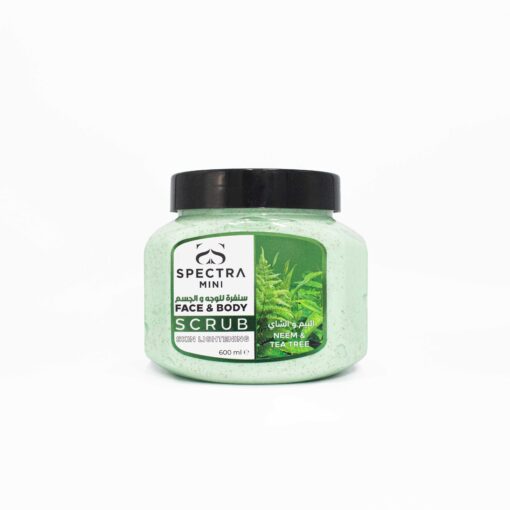 Spectra Mini Face & Body Neem & Tea Tree Scrub Skin Lightening - 600ml